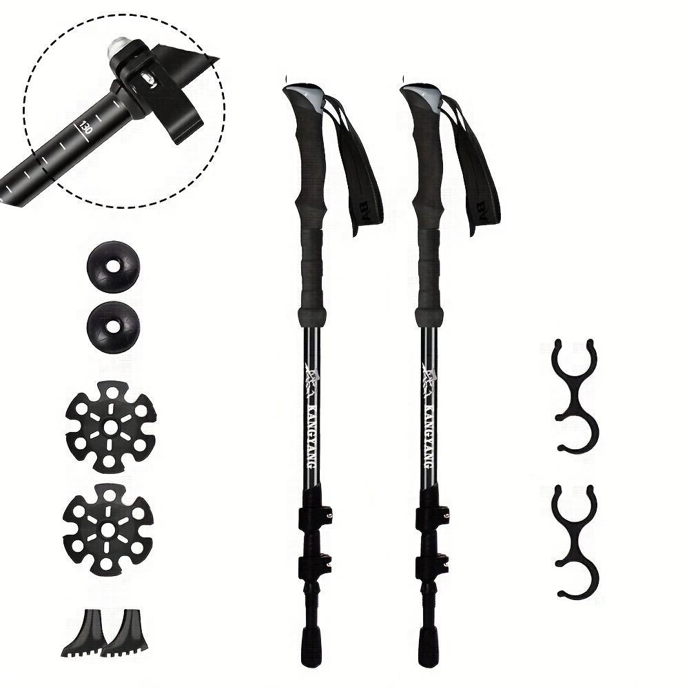 Trekking Pole Carbon - Carbon Fiber Trekking Poles Lightweight Collapsible