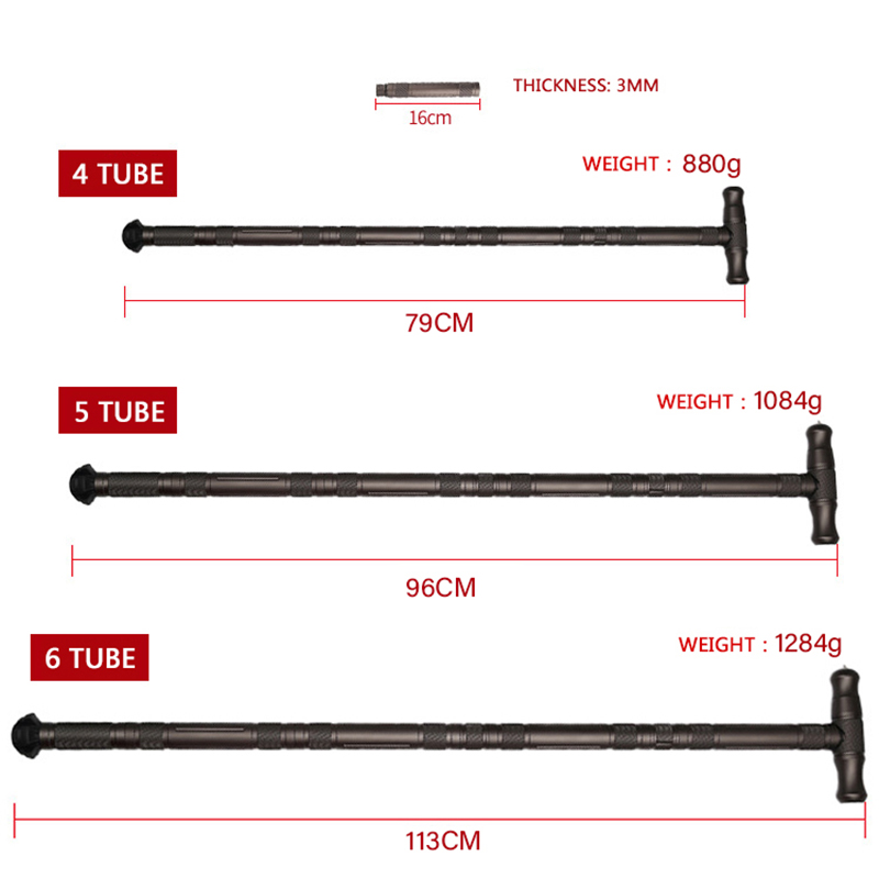 Portable Outdoor Fold Trekking - đánh giá và giá Trekking Pole Carbon