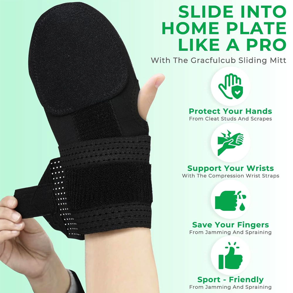 1PC Baseball Sliding Mitt Guar - đánh giá và giá Running Gear Essentials