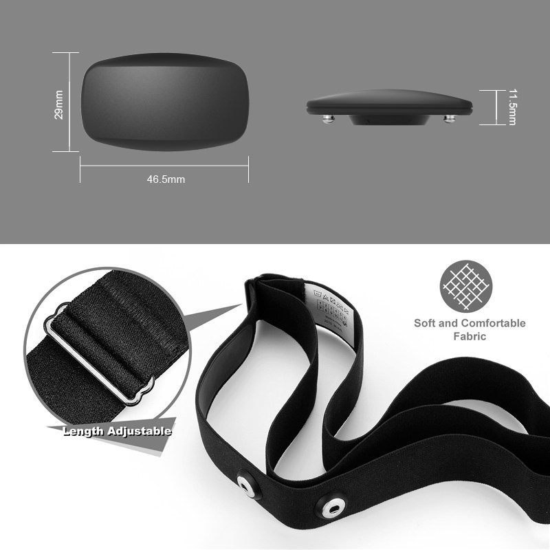 BLE5.0 ANT+ Heart Rate Monitor - đánh giá và giá Heart Rate Strap Chest