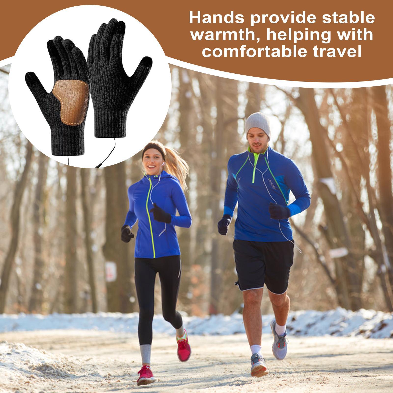 USB Heated Gloves with Touchsc - đánh giá và giá Running Gear For Cold Weather