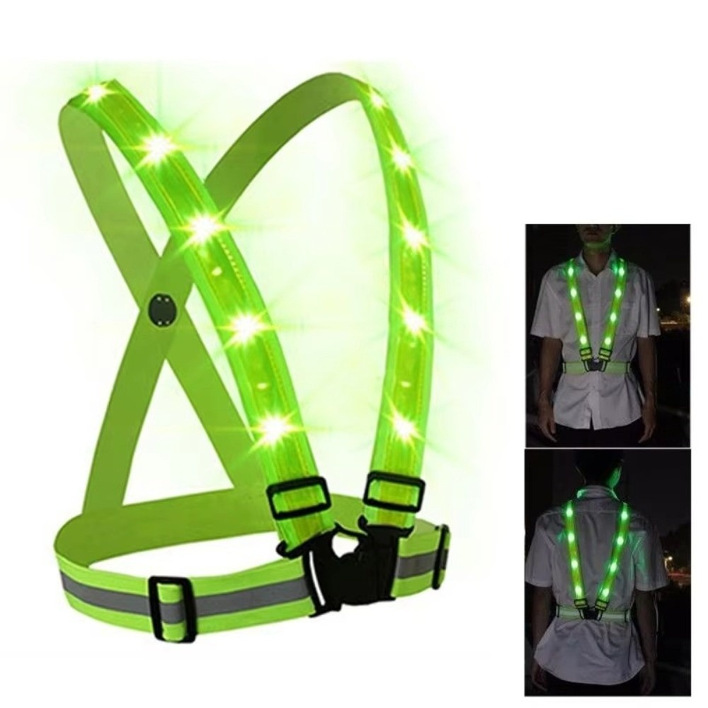 New Polyester LED Safety Vest  - đánh giá và giá Running Gear Reflective