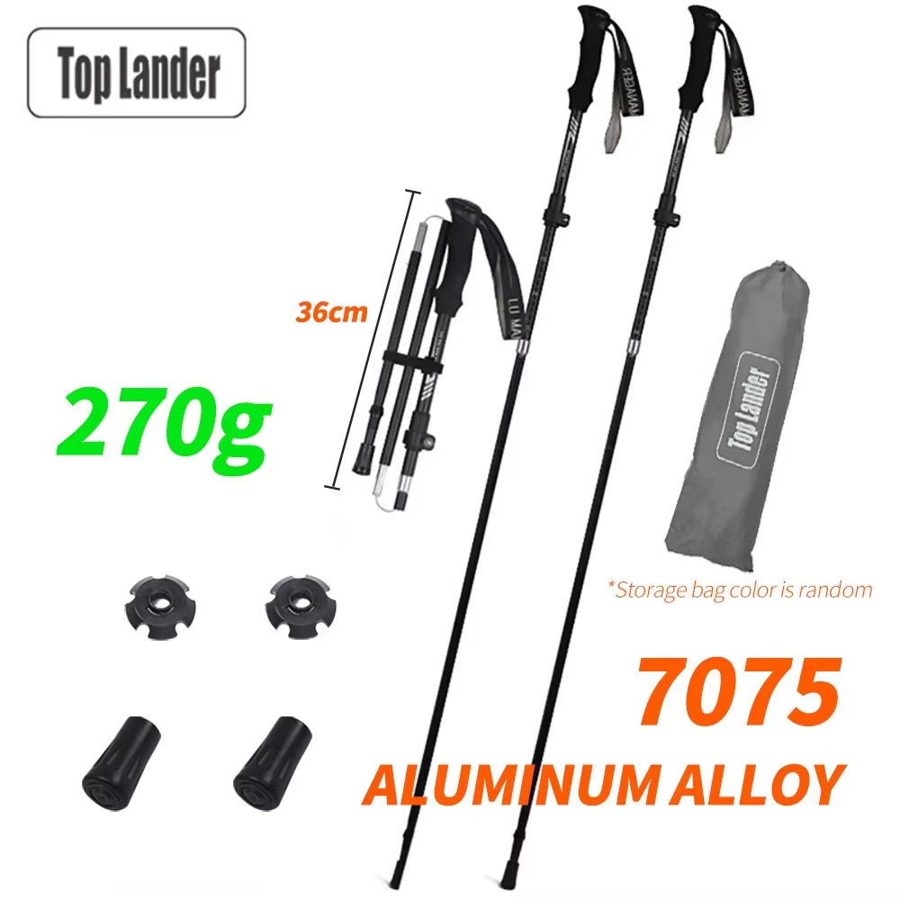 Foldable Trekking Pole 7075 Al - đánh giá và giá Trekking Pole Carbon
