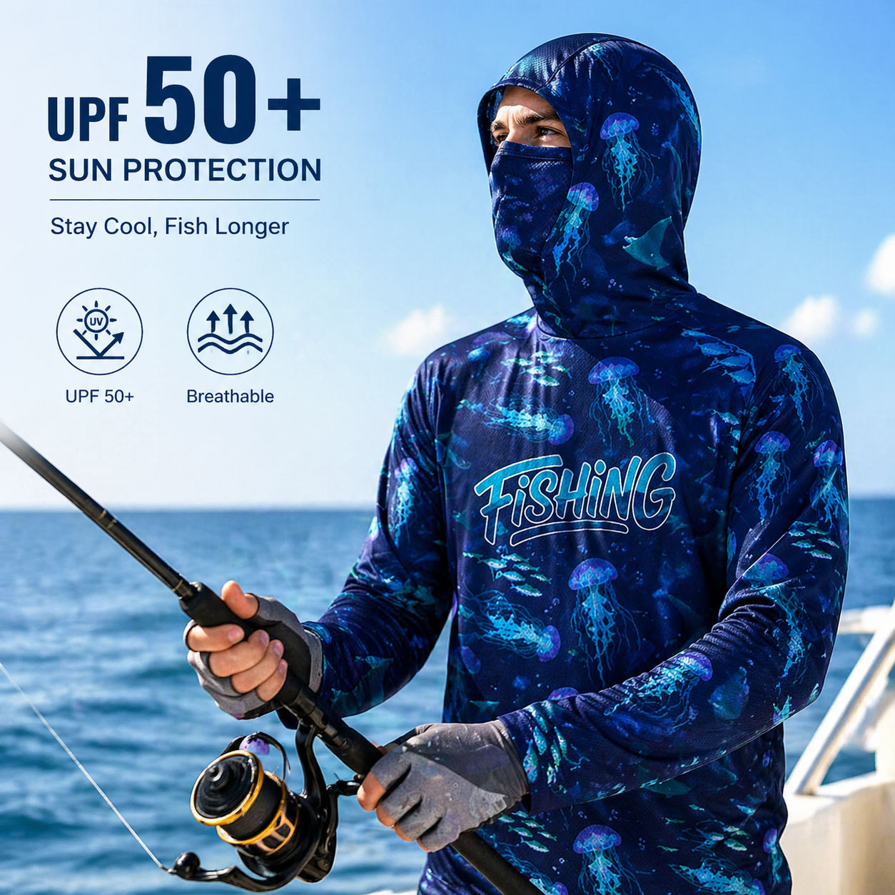 Fishing Hood Riding Tops Wear  - đánh giá và giá Running Gear Usa