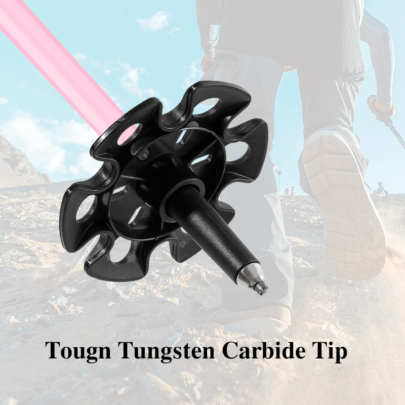 Pink Carbon Fiber Hiking Poles - đánh giá và giá Trekking Pole Carbon