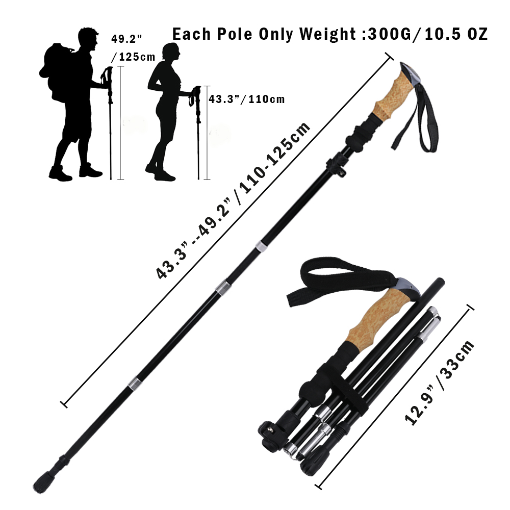 Ultra-Strong Trekking Hiking P - đánh giá và giá Trekking Pole Carbon