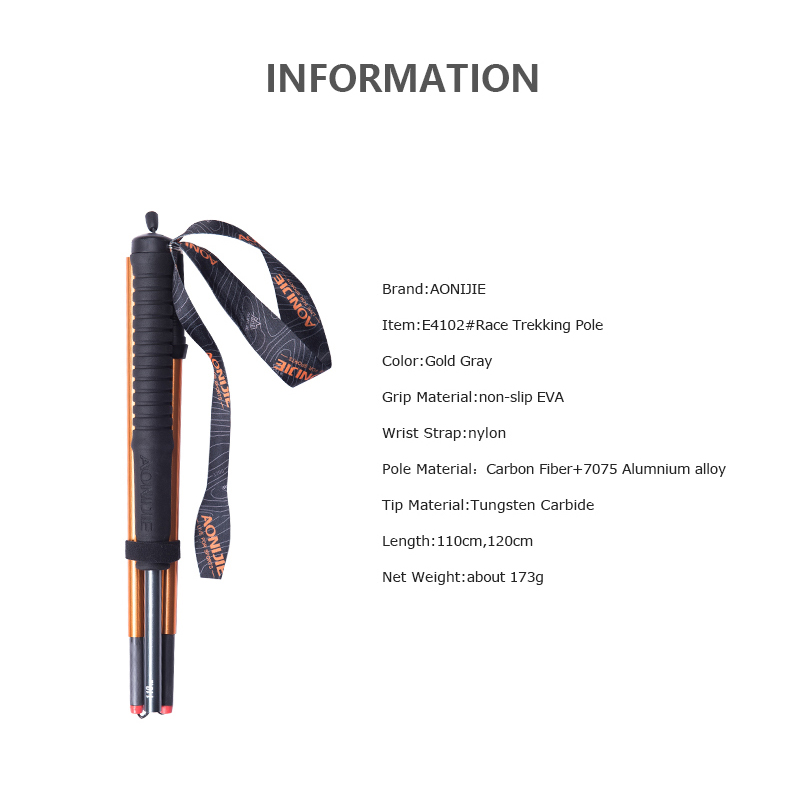 AONIJIE E4201 Z-Cực Gấp Gọn Si - đánh giá và giá Trekking Pole Carbon