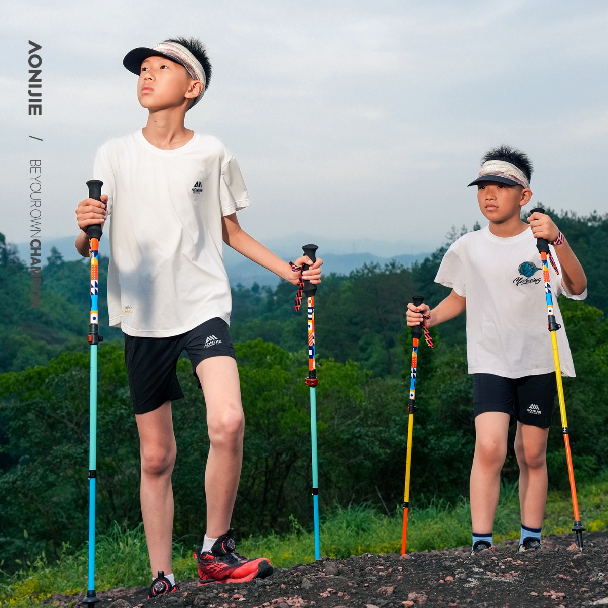 2PCS AONIJIE E4245 Kids' Ultra - đánh giá và giá Trekking Pole Carbon