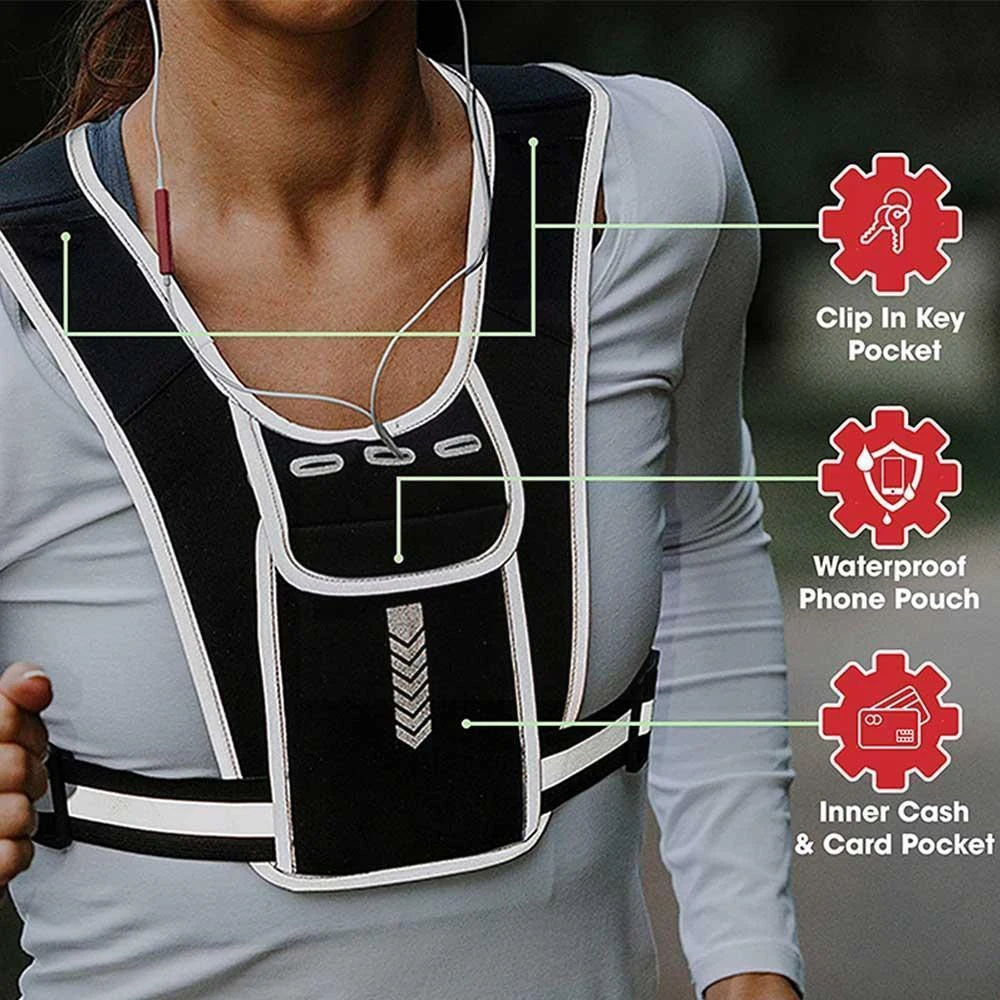 Running Vest Phone Holder for  - đánh giá và giá Running Gear Reflective