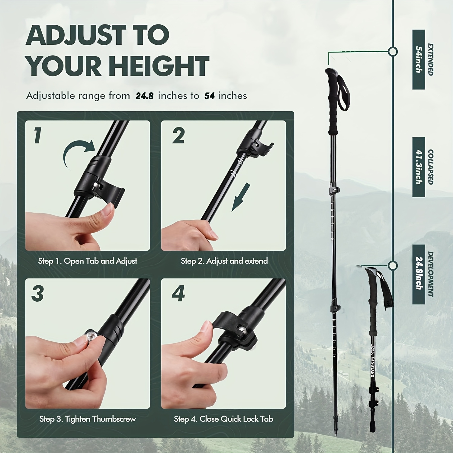 Carbon Fiber Trekking Poles Li - đánh giá và giá Trekking Pole Carbon