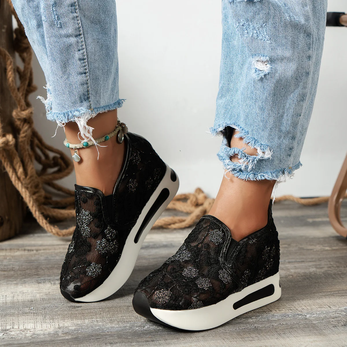 Lace Flats Platform Women Spor - đánh giá và giá Running Gear Woman